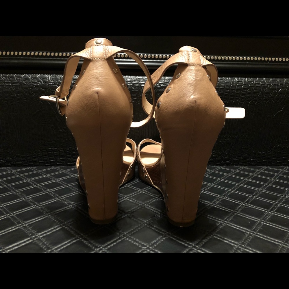 Via Spiga Studded Wedge Sandals - Picture 3 of 6